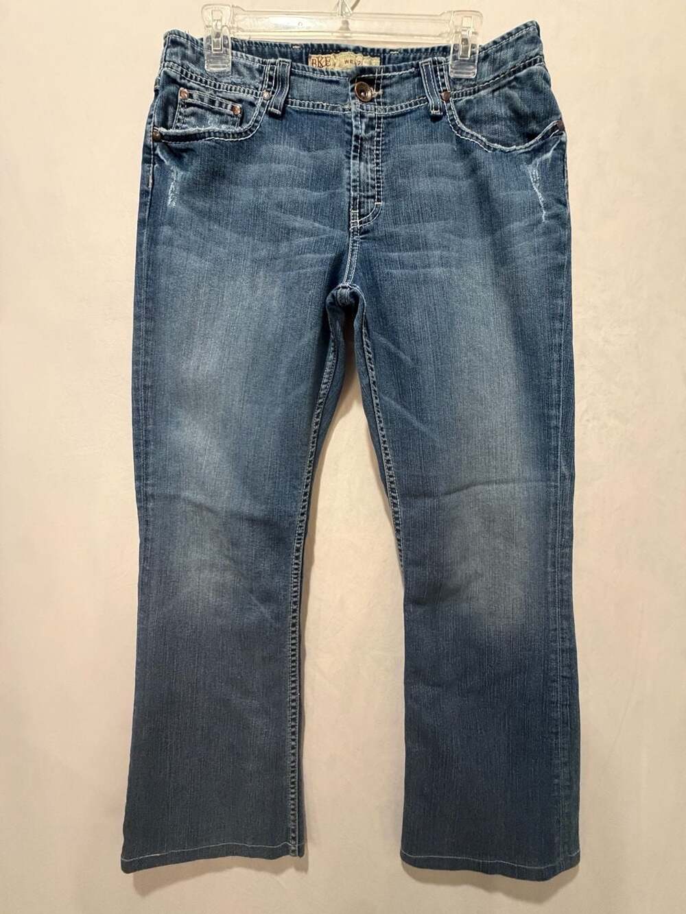 Vintage Bke Denim Women's Size 32x33 1/2 Blue Denim bootcut jeans